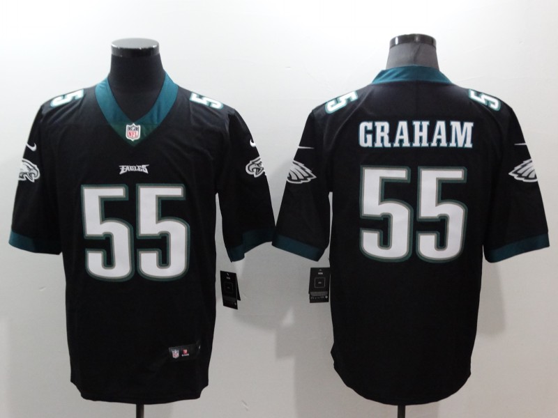 Men's Philadelphia Eagles Brandon Graham #55 Black Jersey